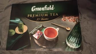 Чай подарочный Greenfield в пакетиках 30 сортов.