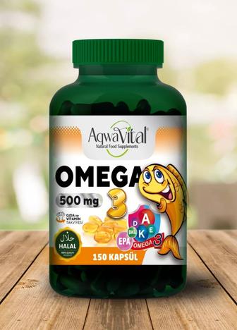 Omega-3/D/E/A/K/Aqwa Vital/витамины