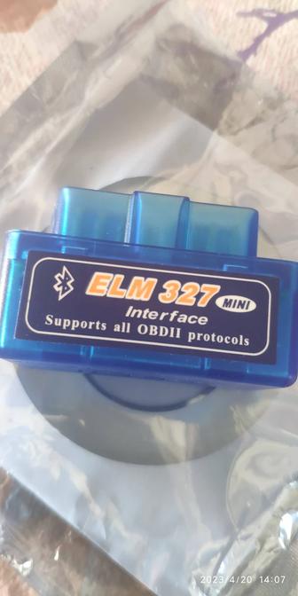 OBD2 elm 327адаптер новый в упаковке с программой