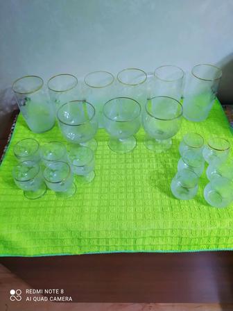 Продам набор стаканы фужеры рюмки