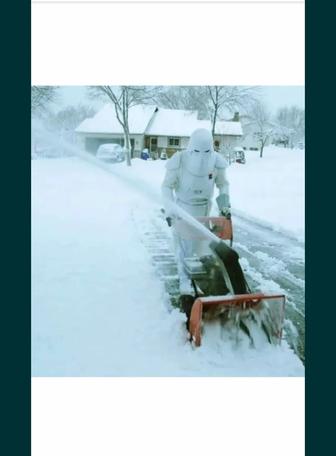 Чистка снега с крыш домов территории уборка от
