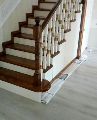 Покраска реставрация лестниц аккуратно качественно и в кротчайшие сроки