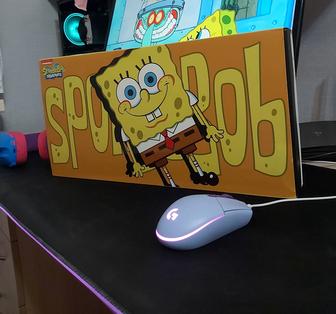 Продам абсолютно новую механическую клавиатуру AKKO 3098S SpongeBob