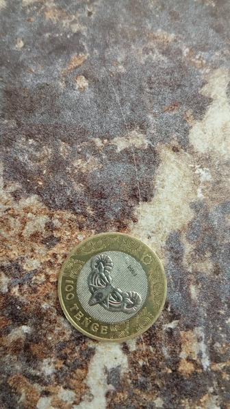 Монета 100тг qub коллекционная