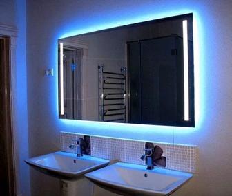 Установка зеркал подсветка для ванной навесить зеркало