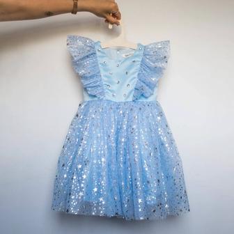 Голубое платье для девочки 3 г