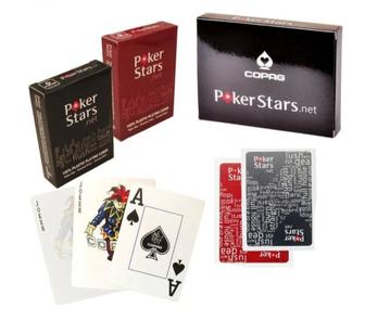 Игральные карты POKER STARS, 100% пластик.