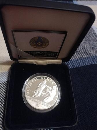 Монета бокс Олимпийские игры 2008 , серебро.