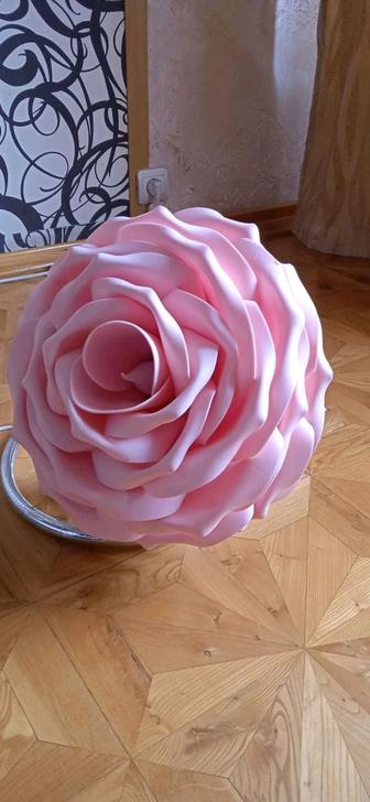 Роза светильник из фоамирана