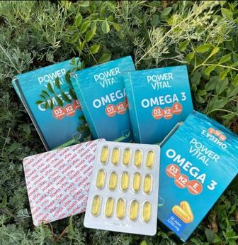 Турецкие витамины высокого качества Омега 3+Д3-К2 !