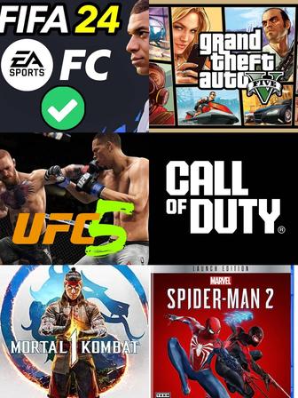 Прокат Аренда Playstation 4,5 TV FC24,UFC 5,MK1, Spider man 2 посуточно
