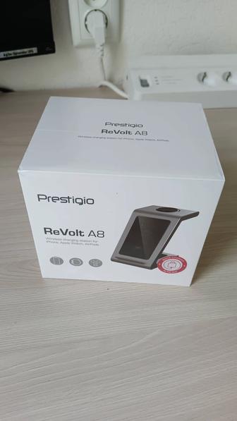 Новое беспроводное зарядное устройство Prestigio ReVolt A8 серый