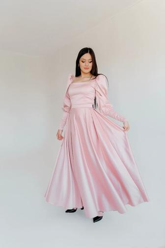 Розовое платье для подружки невесты на прокат в Алматы