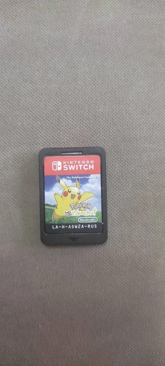 Pokemon Lets go Pikachu картридж Nintendo Switch