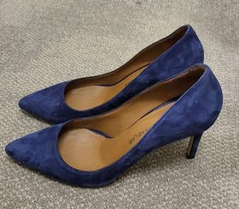 Туфли замшевые новые синие