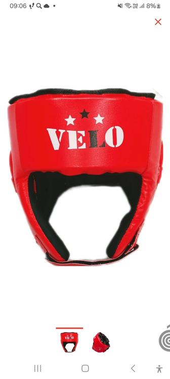 Шлем красный velo