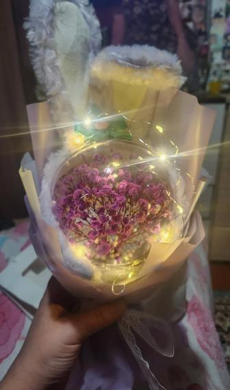 Подарки букет цветов Гипсофилы
