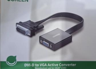 Продам переходник DVI-D-VGA UGREEN MM108 BOX.