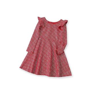 Детское Платье для девочки красное с рюшами
