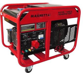 Magnetta, MDE-12E3, Дизельный генератор 10 кВт, 380 В, двухцилиндровый двиг