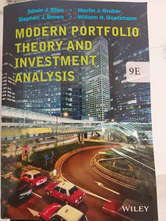Elton, Gruber Modern Portfolio Theory and Investment Analysis на англ. яз
