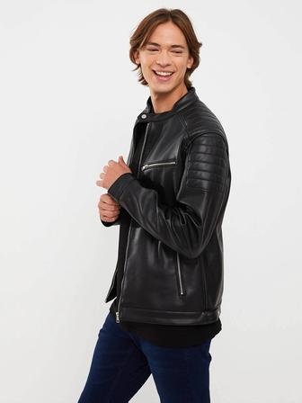 Продам LCW Casual Куртка мужская байкерская приталенная из экокожи