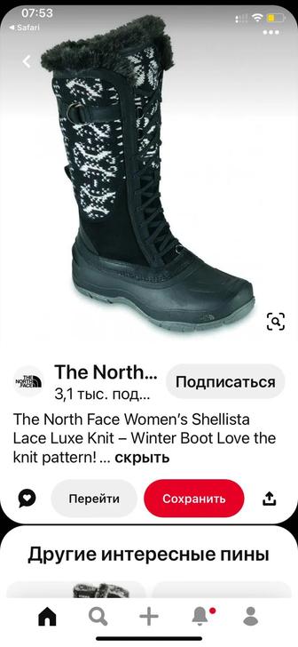 The North Face Оригинал новые зимние сапоги(adidas,nike,puma,reebok