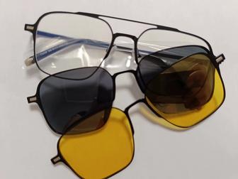 Солнцезащитные очки 3в1 магнитные