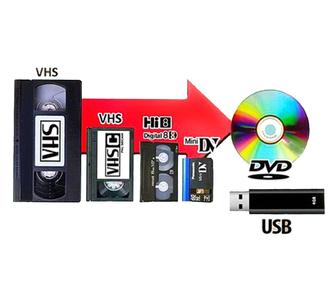 Оцифровка видеокассет VHS, VHS-C, Video-8, mini-DV на DVD