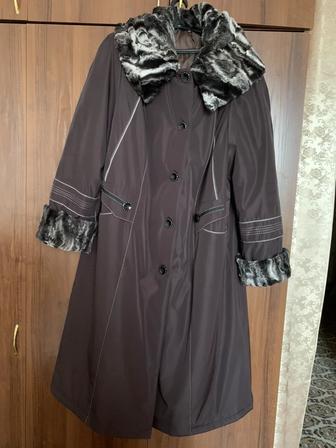 зимнее пальто размер 60+ красивое и легкое