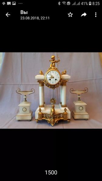 Часы каминные Франция 19 век.