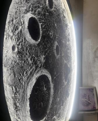Пано декоративная луна, размер 100х100, придаст хорошую отмосферу для дома.