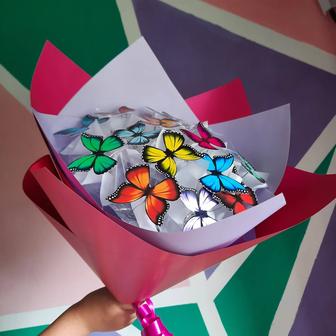 Букет бабочки подарок красиво 8 марта день рождения поздравления девушке