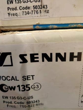 Радиомикрофоны Sennheiser Ew100 G3