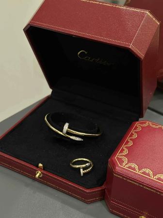 Браслет и кольцо Cartier с бриллиантами