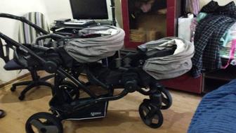 Продам детские вещи для самых маленьких от 0 месяцев, коляска для двойни