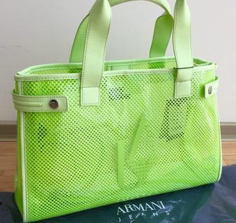 Оригинал Armani Jeans (Армани Джинс) сумка полу — прозрачная