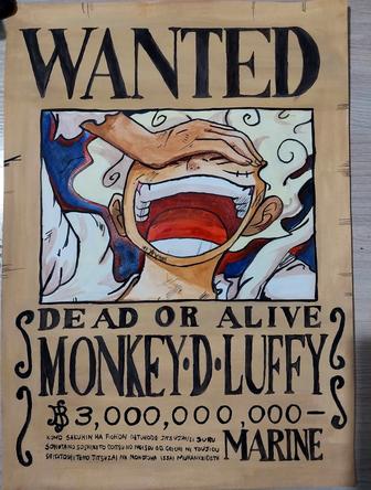 Wanted post Luffy