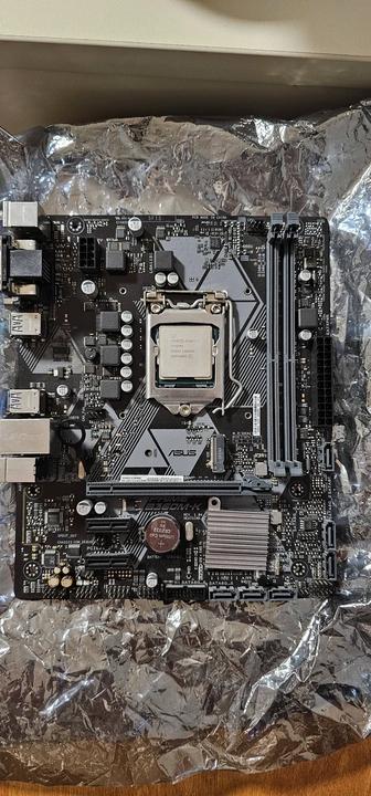 Процессор 17 9700, ОЗУ 16 гб, мат плата Asus prime b360m-k