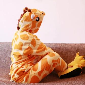 Скидки! Детские пижамы кигуруми Жирафик