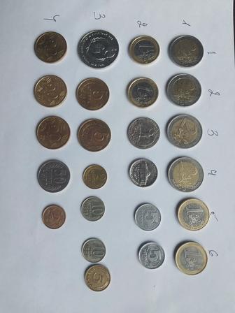 Монеты СССР ,Казахстана и европы