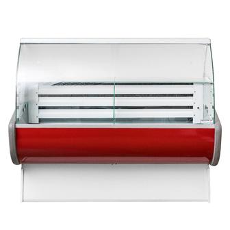 Холодильная витрина ТЕХНОPROFF ПРАЙМ 1.8 красный с доп.камерой