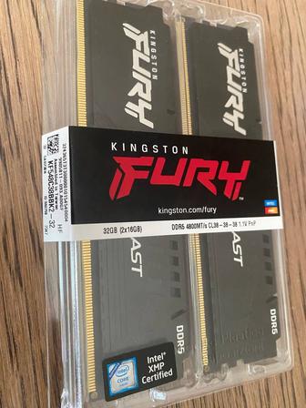 Kingston Fury Beast DDR-5 32Gb/4800MHz 2x16Gb Kit. Не распакованный.