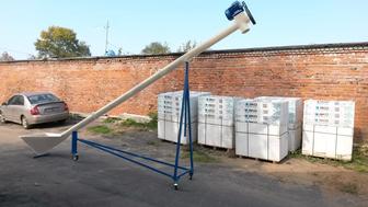 Шнековый транспортер производительностью 5 тонн в час 7.5 м