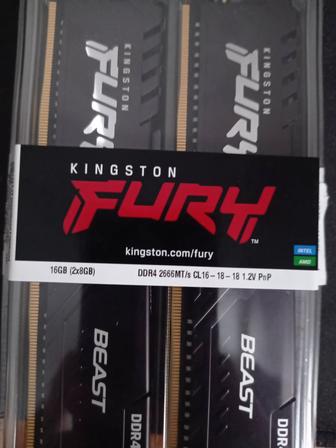 Оперативная память Kingston Fury 16Gb 2x8