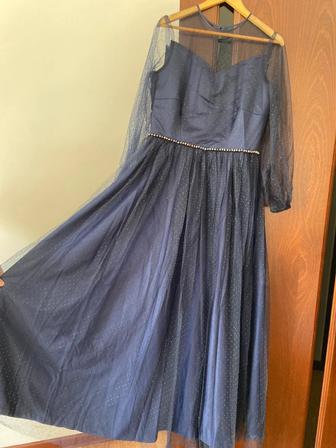 Вечерние платья синего цвета 48 размер