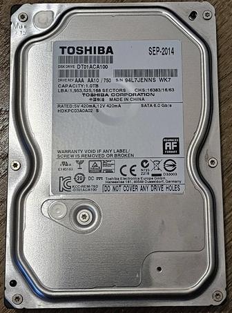 Продам жёсткий диск Toshiba 1Tb 3.5