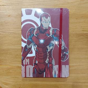 Детский Блокнот Iron Man на резинке. Marvel. А5. Записная книжка.