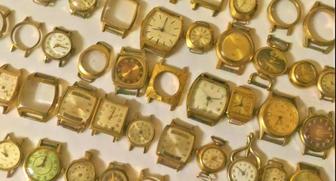 Куплю часы . желтые корпуса и браслеты от часов советского времени