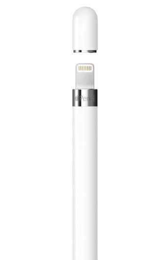 Стилус Apple Pencil 1st Generation с адаптером Lightning/USB-C белый